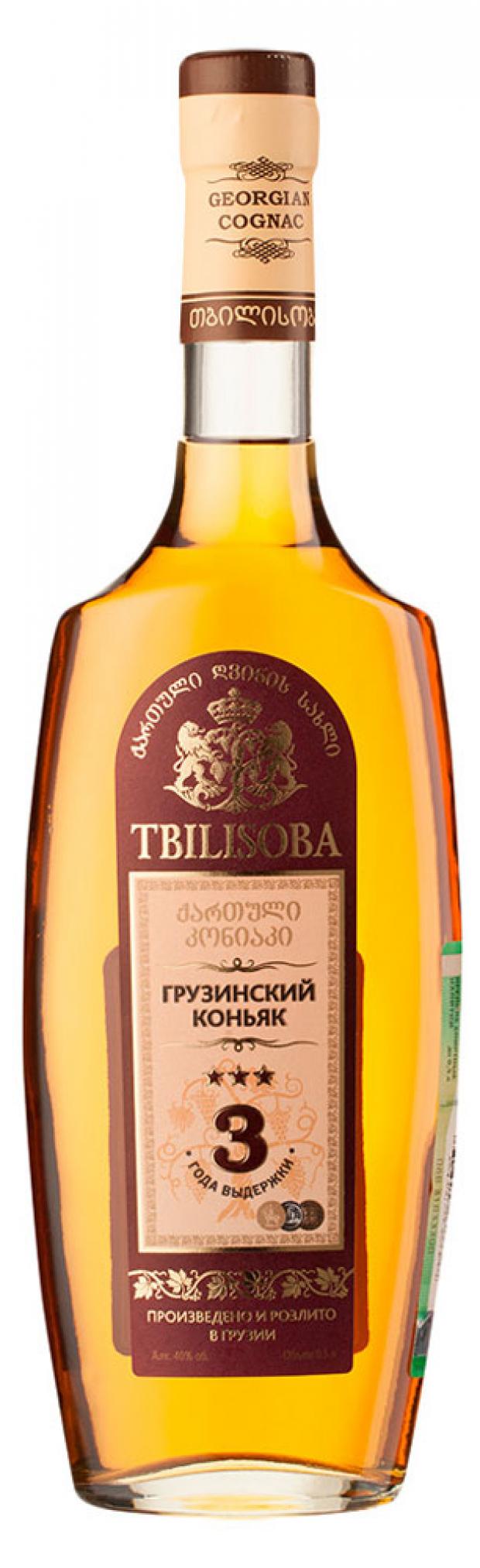 Коньяк Tbilisoba 3 звезды Грузия, 0,5 л