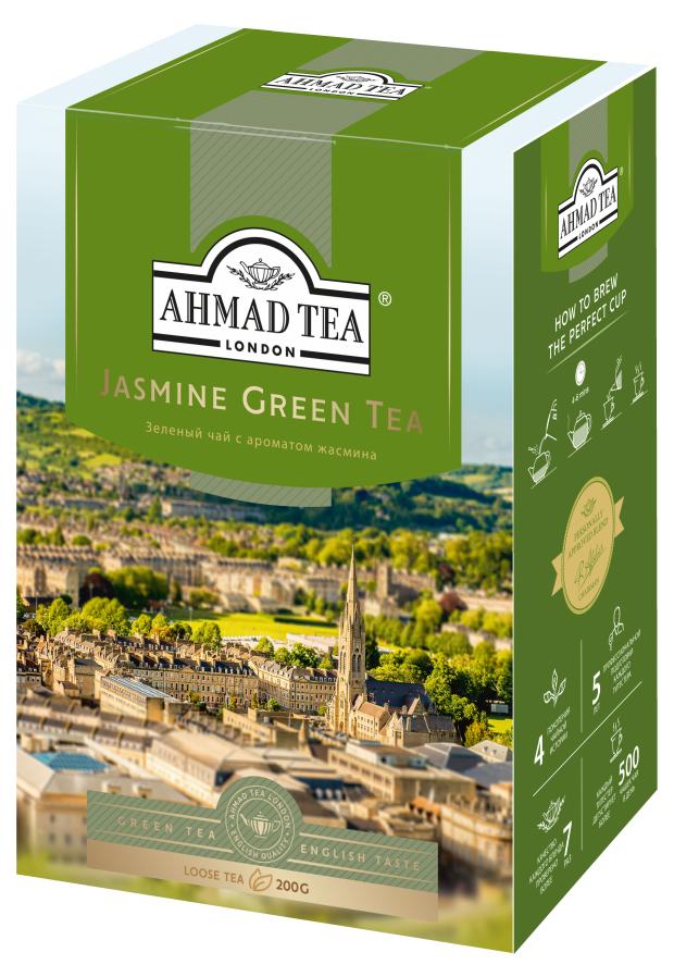 Чай зеленый Ahmad Tea с жасмином листовой, 200 г