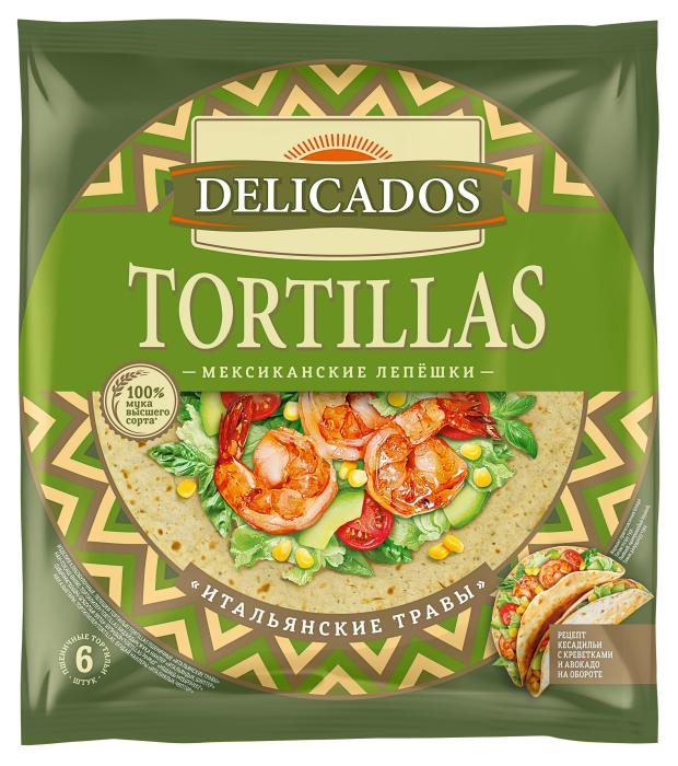 Тортилья Delicados Tortillas Итальянские травы, 380 г