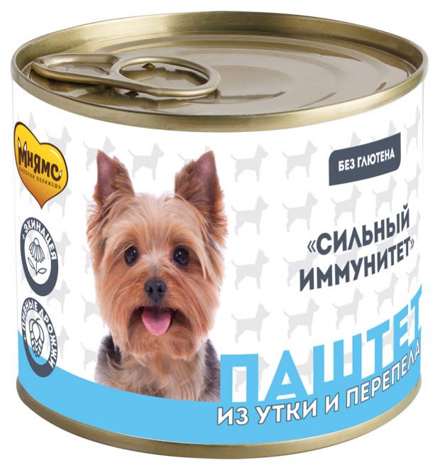 

Консервы для собак Мнямс паштет из утки и перепела, 200 г