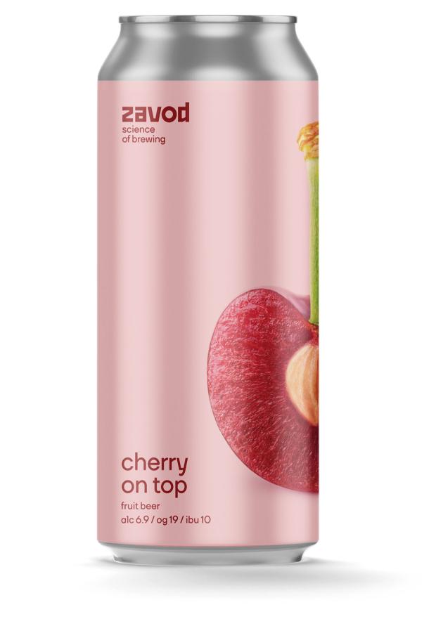 

Пивной напиток Zavod Cherry On Top 6,9%, 500 мл
