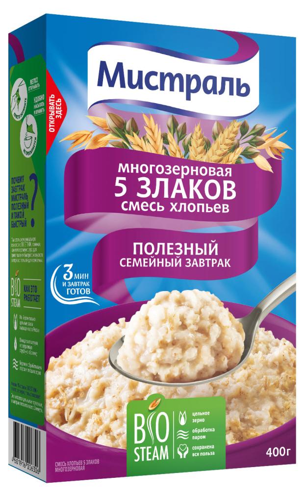 

Хлопья Мистраль Смесь 5 злаков, 400 г