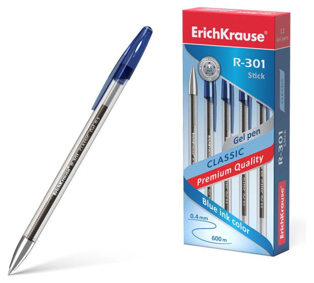 

Ручка гелевая ErichKrause R-301 Classic Gel Stick 0.5, синяя, 1 шт