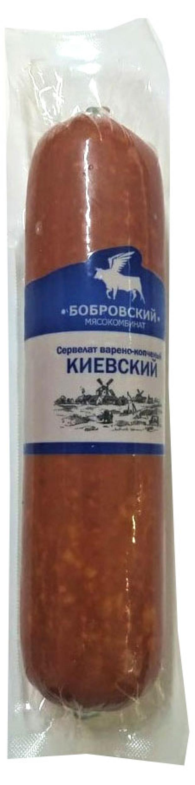 Колбаса Бобровский Сервелат Киевский варено-копченый, 400 г