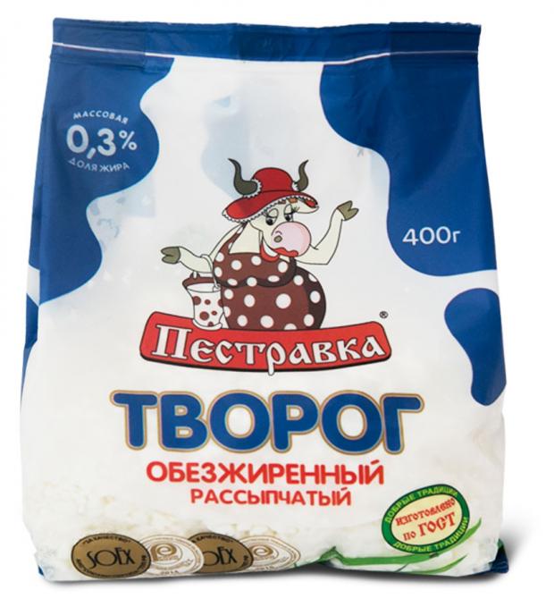 Творог Пестравка 0,3% БЗМЖ, 400 г