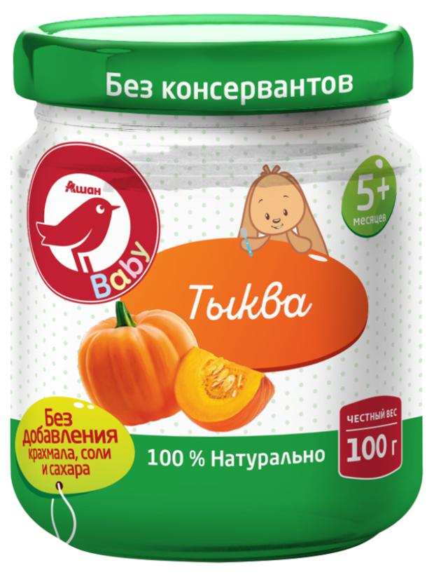 

Пюре АШАН Красная птица тыква с 5 мес., 100 г