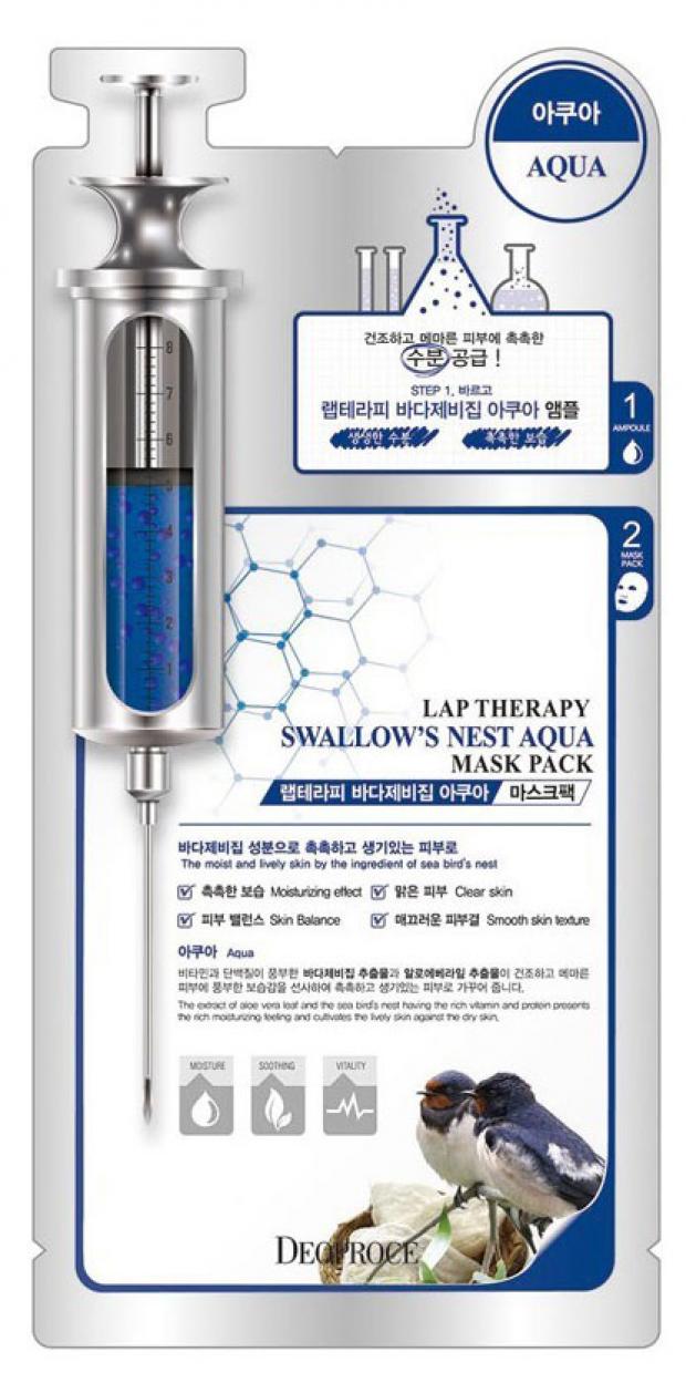

Омолаживающая маска Deoproce Lap Therapy Ampoule с экстрактом ласточкиного гнезда, 25 г