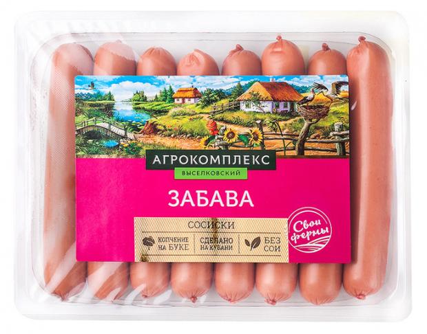 Сосиски мясные Агрокомплекс Выселковский Забава, 360 г