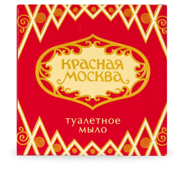 Мыло туалетное Новая Заря Красная Москва в футляре, 100 г