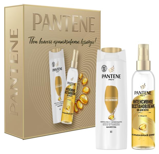 

Набор подарочный Pantene Pro-V, шампунь 250 мл + спрей для волос 150 мл