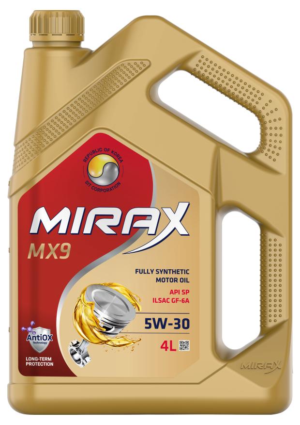 

Масло моторное синтетическое Mirax MX9 5W-30 GF-6A SP, 4 л