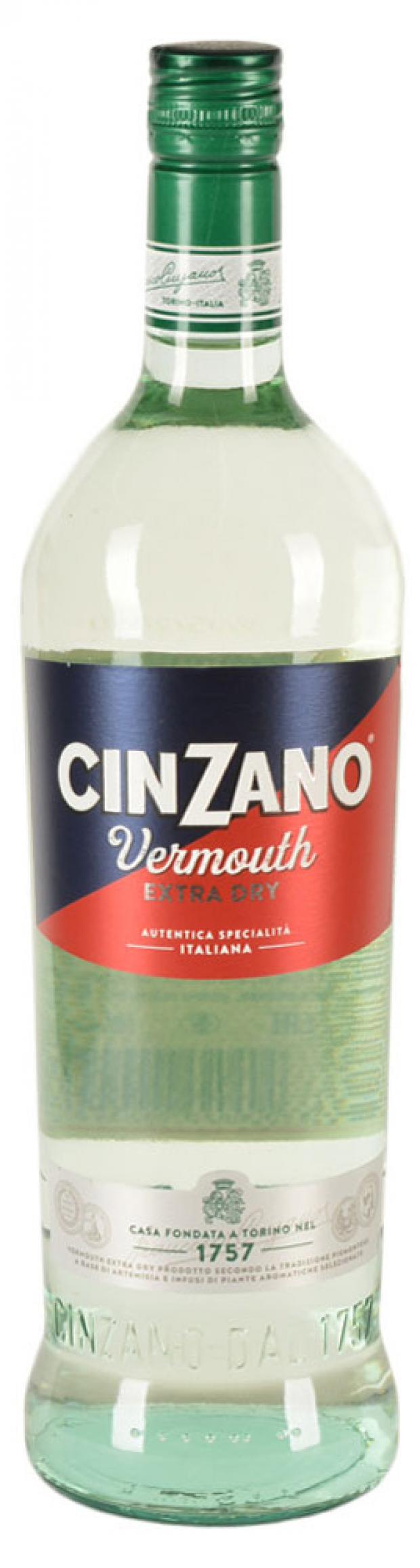 Вермут CinZano Extra Dry белый полусухой Италия, 1 л