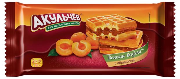 

Вафли мягкие «Акульчев» Венские с абрикосом, 100 г