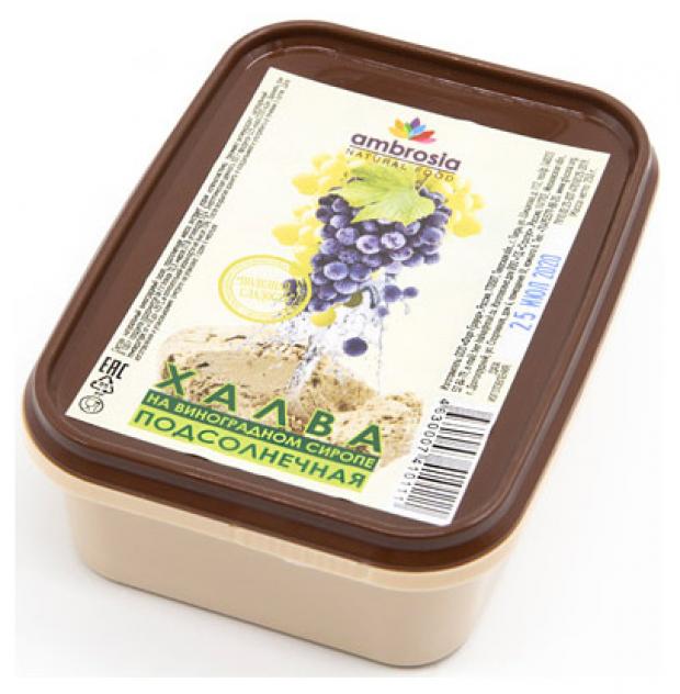 

Халва подсолнечная Ambrosia на виноградном сиропе, 250 г
