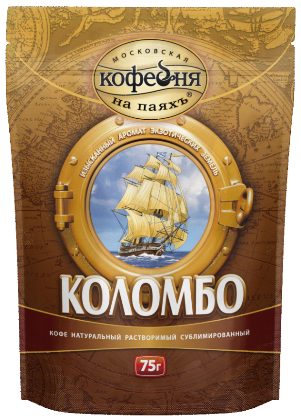

Кофе растворимый Московская Кофейня на ПаяхЪ Коломбо сублимированный, 75 г