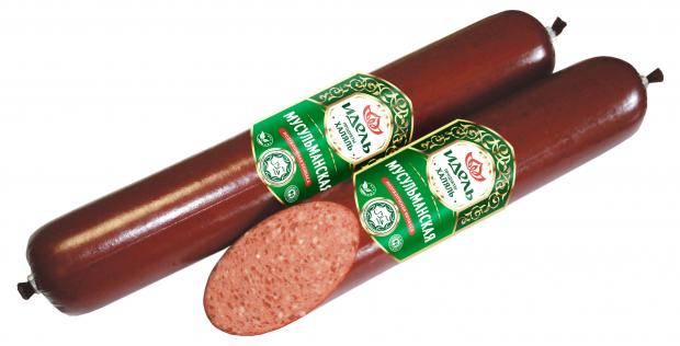 Колбаса Идель Мусульманская полукопченая халяль вес 32₽