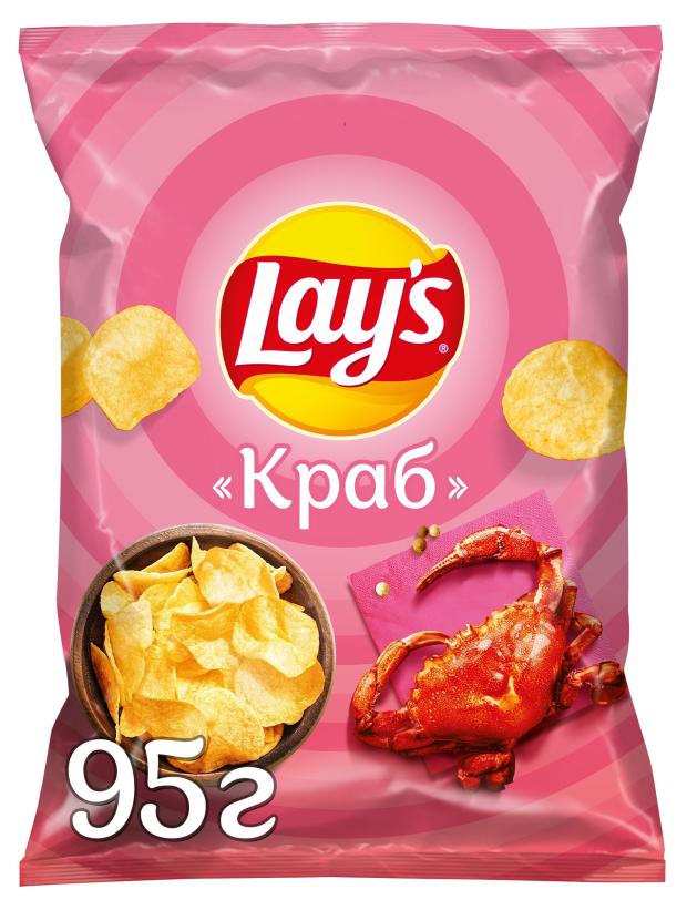 Чипсы картофельные Lay's со вкусом Краба 95г