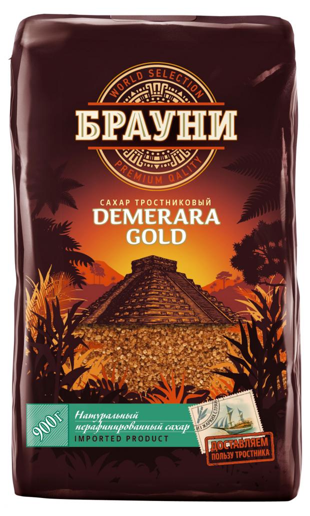Сахар тростниковый Брауни Демерара светлый 900 г 253₽