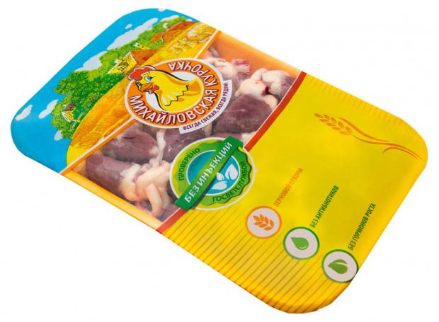 Сердце цыпленка-бройлера Михайловская курочка охлажденные (0,5-1 кг), 1 упаковка~ 1 кг