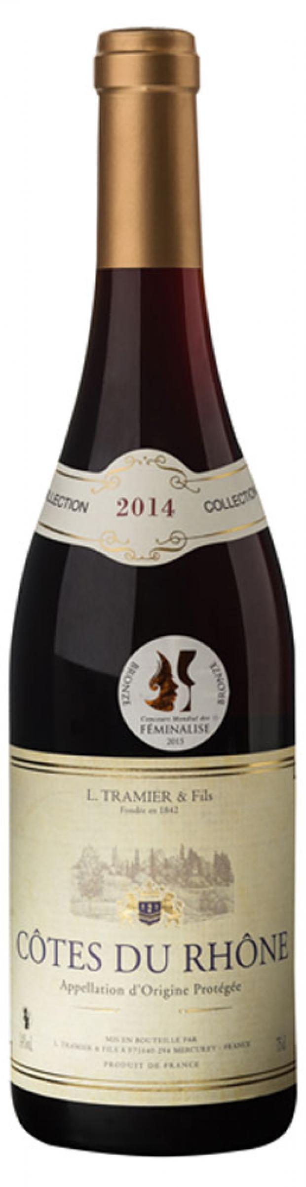 Вино L.Tramier & Fils COTES DU RHONE красное сухое Франция, 0,75 л