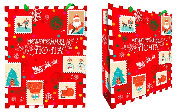 

Пакет подарочный Новый Год, 18x23 см