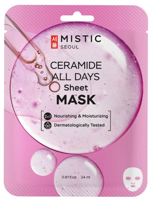 

Маска тканевая для лица MISTIC ALL DAYS с керамидами, 24 мл