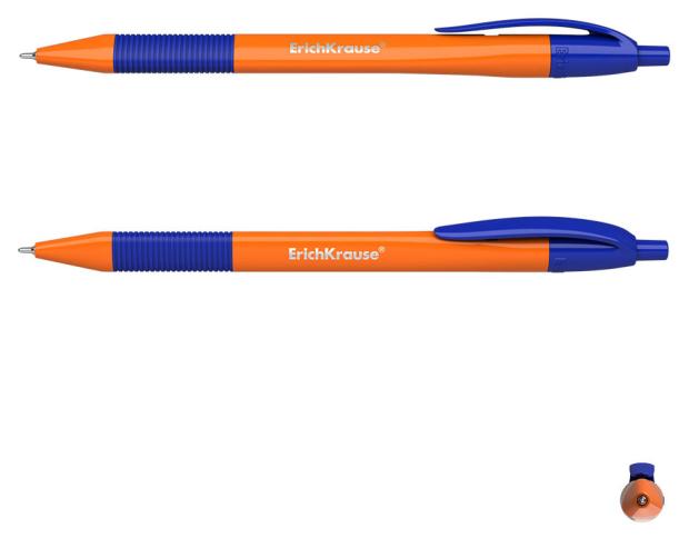 

Ручка шариковая автоматическая ErichKrause U-209 Orange Matic&Grip 1.0 Ultra Glide Technology синяя, 1 шт