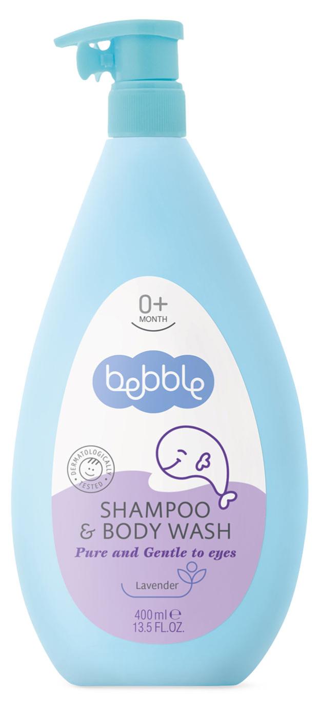 Шампунь для волос и тела детский Bebble Shampoo & Body Wash 0+, 400 мл