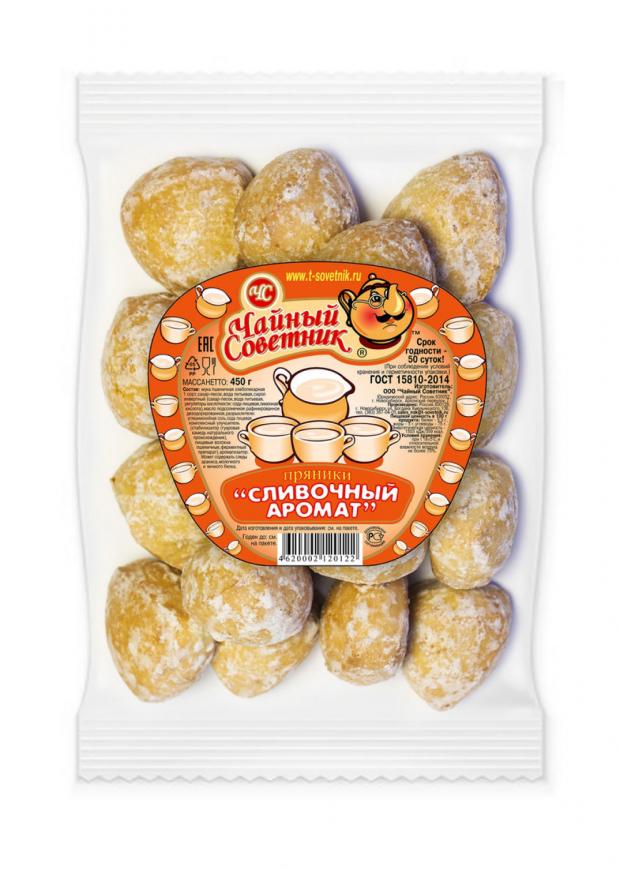 Пряники Чайный Советник Сливочный аромат, 450 г