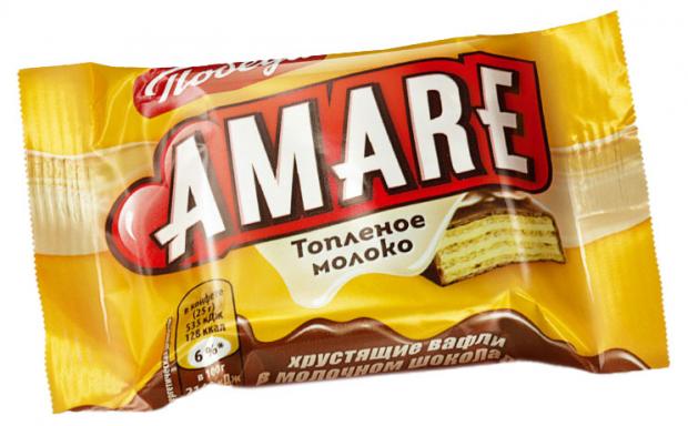 

Батончик шоколадный «Победа вкуса» Amare топлёное молоко, 45 г