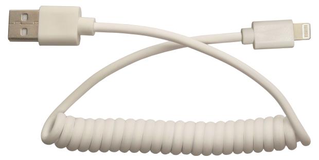 

Кабель USB-Apple Lightning 8-pin Liberty Project Спираль белый, 1 м
