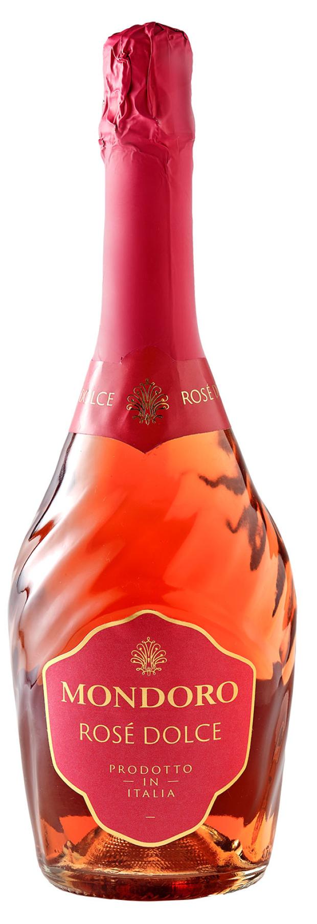 игристое вино mondoro prosecco rose сухое италия 0 75 л Игристое вино Mondoro Rose розовое полусладкое Италия, 0,75 л