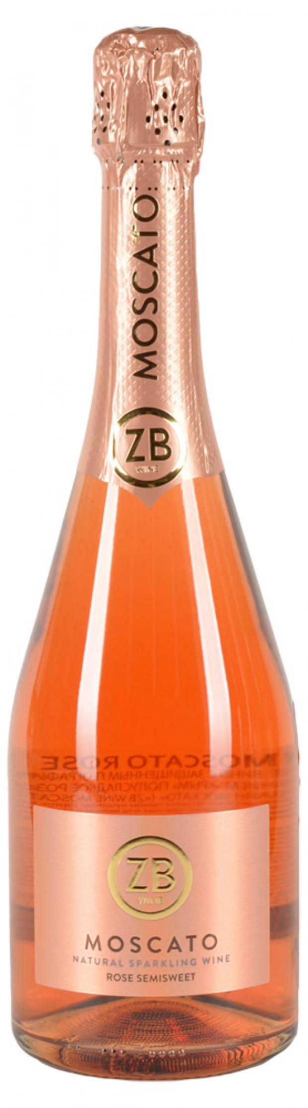 Игристое вино ZB Wine Moscato розовое полусладкое Россия, 0,75 л zb wine riesling crimea zolotaya balka