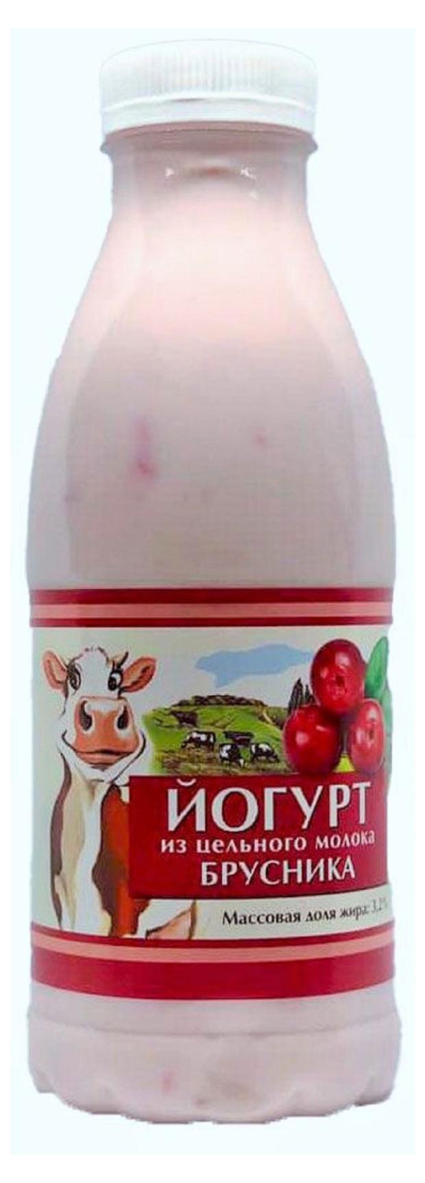 Йогурт Сибирские продукты брусника 3,2% БЗМЖ, 500 мл