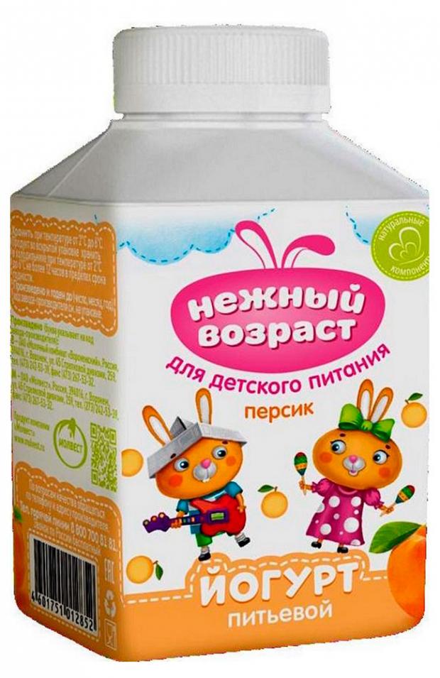 

Йогурт питьевой «Нежный возраст» персик 1,5%, 200 г