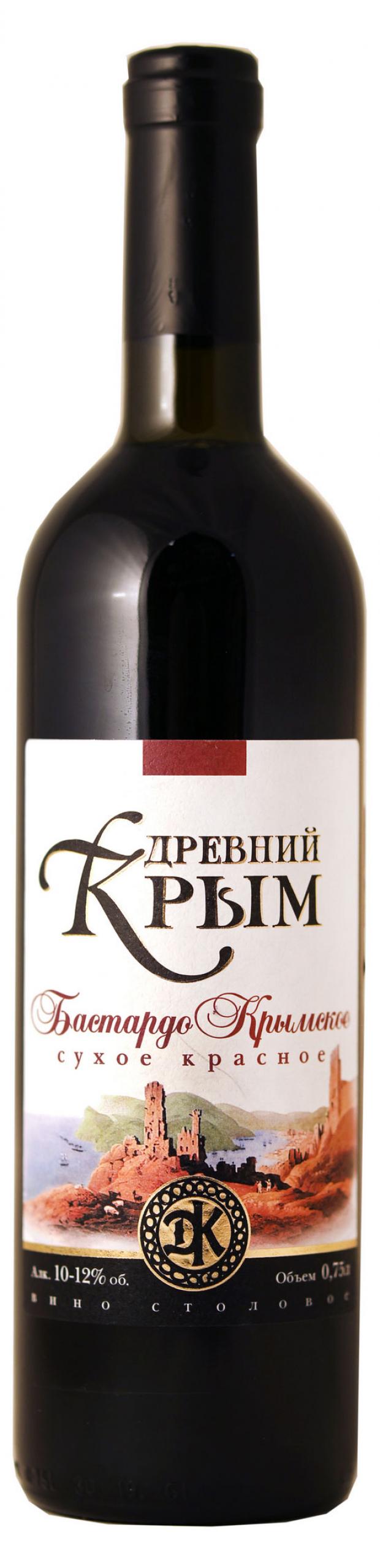 

Вино Древний Крым Бастардо Дионис красное сухое Россия, 0,75 л
