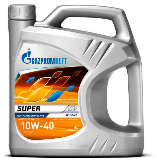 

Масло моторное Gazpromneft Super 10W40 API SG/CD полусинтетическое, 4 л