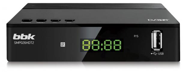 Телевизионный ресивер DVB-T2 BBK SMP246HDT2 цифровой телевизионный ресивер rombica cinema tv v04 mpt tv006