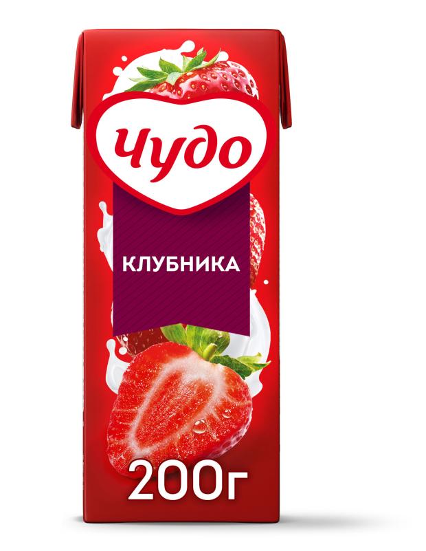 коктейль молочный чудо со вкусом клубники 2 0% бзмж 914 мл Коктейль молочный Чудо клубника 2% БЗМЖ, 200 г