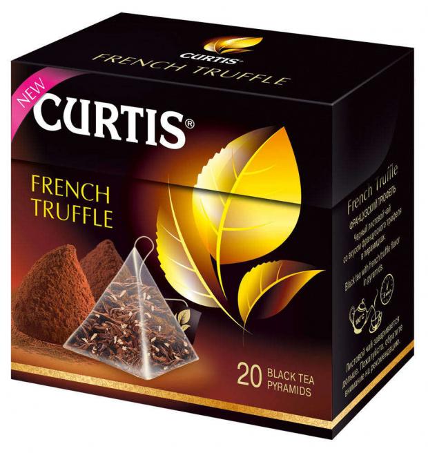 Чай черный Curtis French Truffle в пирамидках, 20х2.9 г чай черный curtis sunny lemon ароматизированный в пирамидках 20х2 9 г