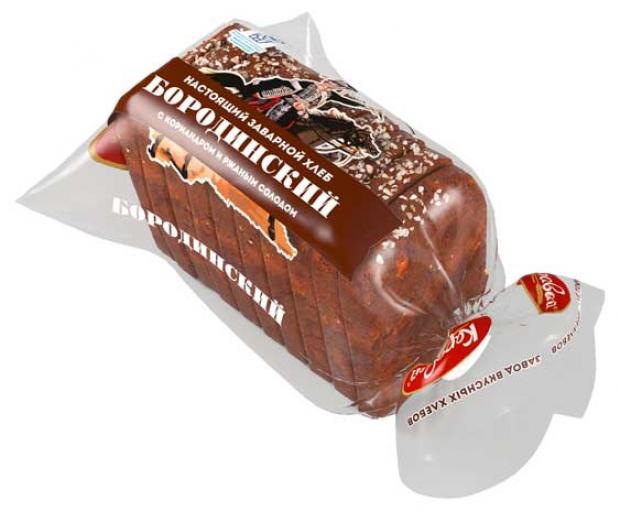 Хлеб ржано-пшеничный Каравай Бородинский нарезка, 400 г
