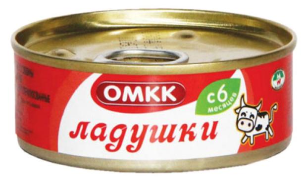 Пюре ОМКК Ладушки, 100 г