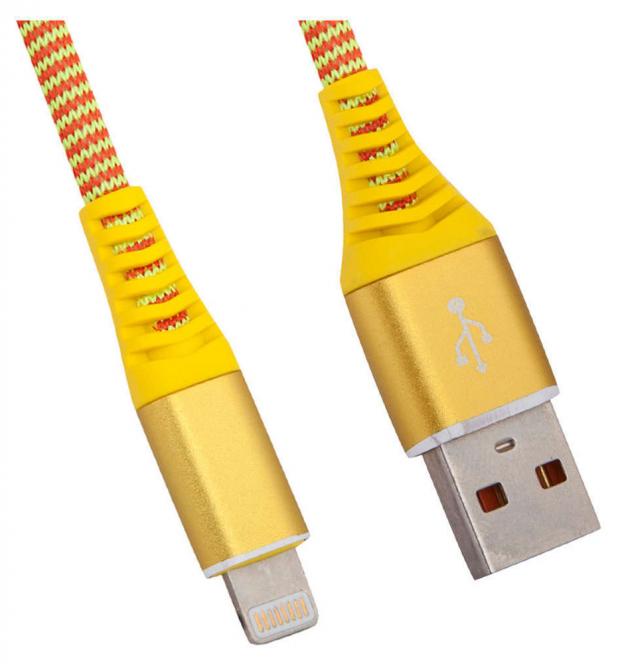 USB кабель Liberty Project для Apple 8 pin Носки желтый