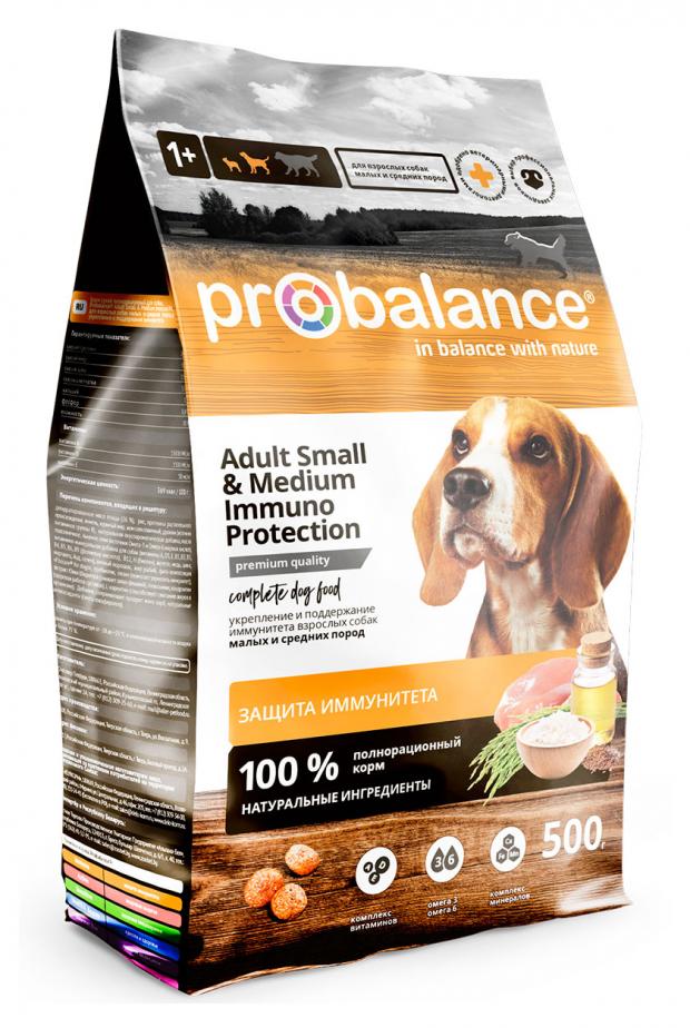 

Сухой корм для собак мелких и средних пород Probalance Immuno Adult Small and Medium, 500 г