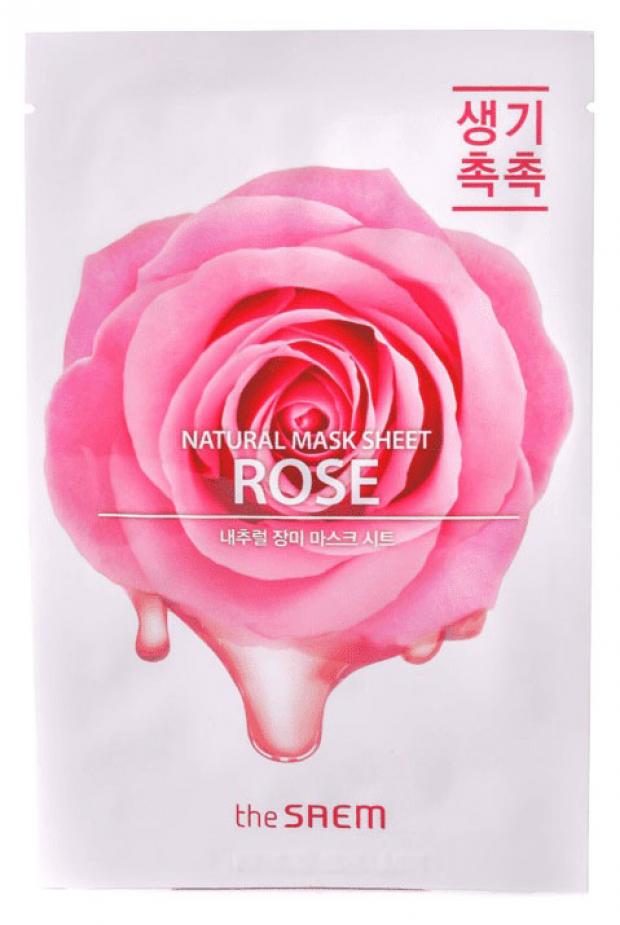 Тканевая маска для лица экстрактом розы The Saem Natural, 21 мл