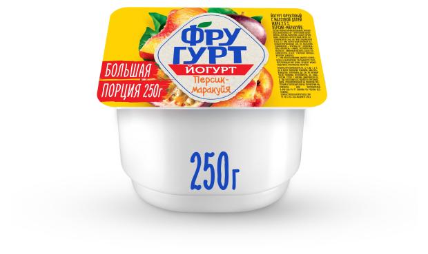 

Йогурт Фругурт фруктовый персик-маракуйя 2.5%, 250 г