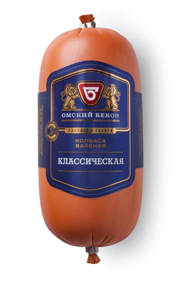 Колбаса вареная Омский Бекон Классическая, 450 г