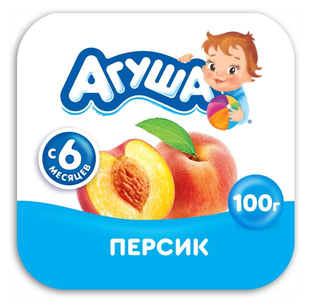 Творог детский Агуша фруктовый персик 3,9%, 100 г