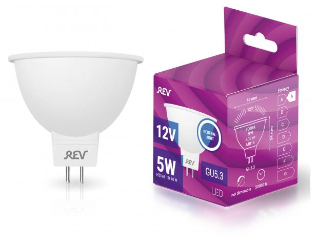 

Лампа светодиодная Rev LED GU5,3 5Вт 12V 4000К