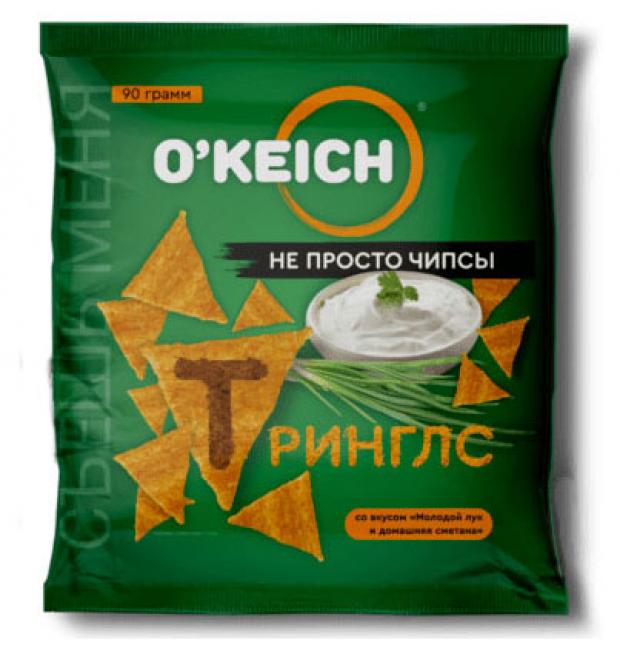 Чипсы O'KEICH вкус лук и деревенская сметана, 90 г